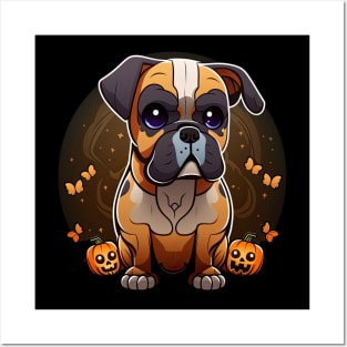 Boxer halloween Posters and Art